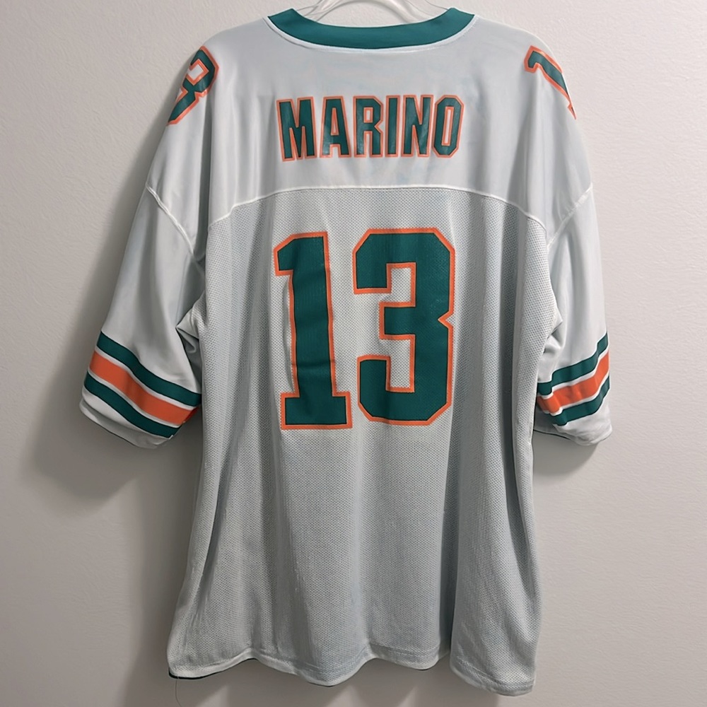 Vintage Reebok Size 54 Dan Marino Reversible Dolphins Jersey - Picture 6 of 16